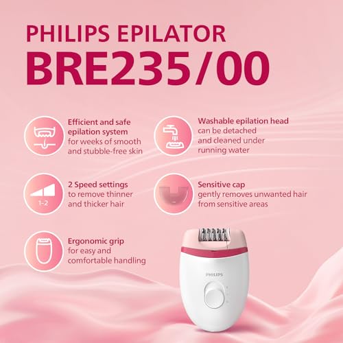 Épilateur Philips Satinelle Essential 15 V Conception ergonomique Autonomie 40 min - vue 3