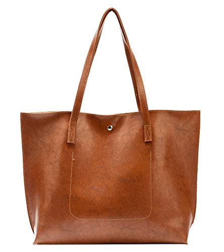Image of Women Tote Bags Top Handle Satchel Handbags PU Faux Leather Tote Bag with Tassel Shoulder Purse