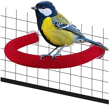 WENJIAN Bird Perch - Natural Wood Parrot Toys,Cage Accessories for Large Birds,Stand Supplies for Parakeets African Grey Parrot