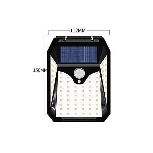 Lanterne murale de villa d'architecte : applique solaire étanche LED ABS - 7