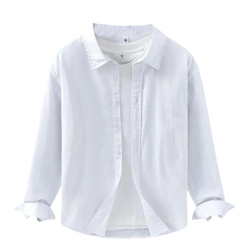 Camisa casual de lino para hombre ideal para terrazas y paseos de verano