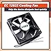 Mhrxusd EC 12025 Cooling Fan Replace XY-12025B2H XY12025B2H for 110-240V Boosting High-Volume Fans 12mm Case Replacement Parts Accessories Black Plastic