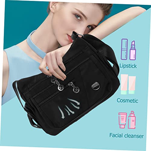 Female Bag Nylon Messenger Bag Multi-layer Storage Crossbody Sling Fanny Pack for Everyday Use Travel Work4