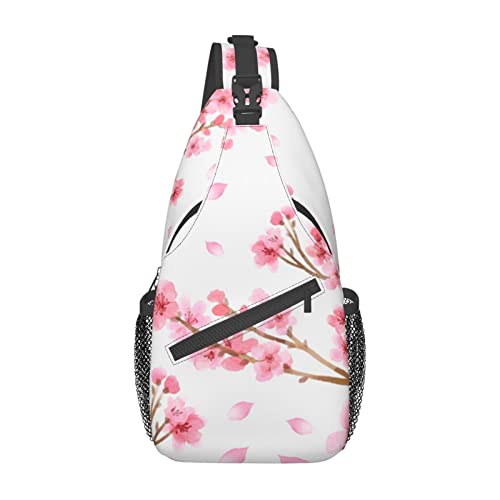 Sac à dos à bandoulière fleurs de prunier idéal pour vos balades urbaines