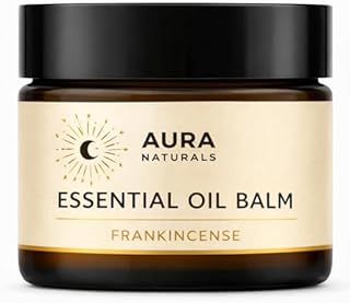 Aura Naturals Frankincense Balm for Joints & Muscles Relief - with Olive Oil & Vitamin E, Fast-Absorbing Massage Balm - for Sore Muscles, Post-Workout Recovery & Skin Care (1pc)