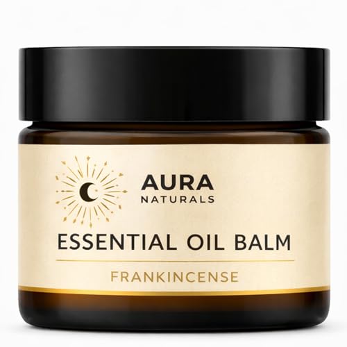 Aura Naturals Frankincense Balm for Joints & Muscles Relief - with Olive Oil & Vitamin E, Fast-Absorbing Massage Balm - for Sore Muscles, Post-Workout Recovery & Skin Care (1pc)