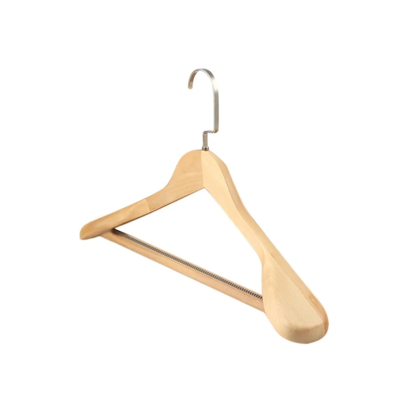 Kleiderbügel aus Holz, breite Schulter, rutschfest, für Hotel und Schrank, nahtloser Wäscheständer, 5 Stück (Farbe 6)