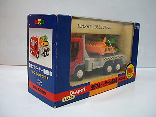 Amazon.co.jp: ダイヤペット 1/55 DK-5005 日野ブルドーザー付運搬車