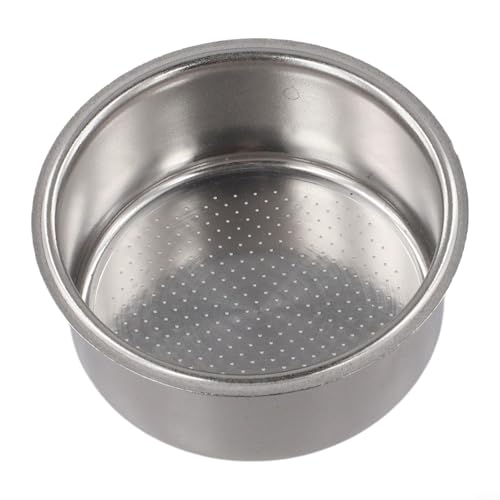 Cesta de filtro de acero inoxidable de 51 mm, no presurizada, de una sola capa, para máquinas de café, elaboración casera