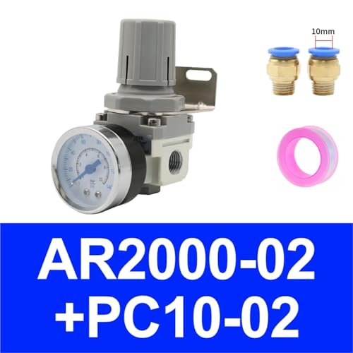 Régulateur de pression pneumatique AR2000-02 1/4 pour compresseur d'air