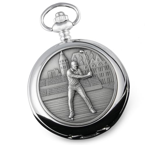 Regalos de golf para hombres para jubilación o cumpleaños reloj de bolsillo