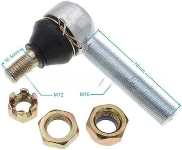 Universally for Motorcycles and Go-Karts, Adjustable Rocker Arm with Stepped Ball Joint(M14 x2pcs)