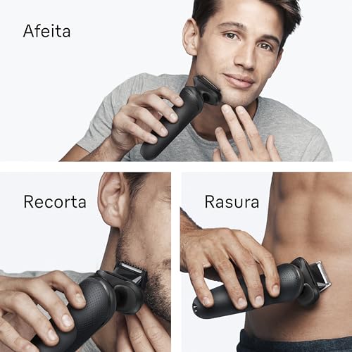 Miniatura 5 de Braun Series 5 Afeitadora Eléctrica Hombre, 52-N1650SI, Negro | Máquina de Afeitar Barba Resistente al Agua, Recargable, 50 Min de Uso, Cabezal de Recortadora Corporal