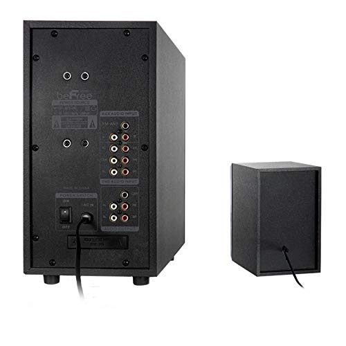 beFree Sound 5.1 Channel Surround Sound Bluetooth Speaker System in Black - Thumbnail 6