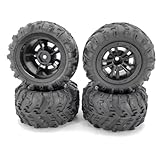 Material: Dieser RC-Autoreifen besteht aus Gummimaterial und mit Schaumstoff mit hoher Elastizität gefüllt