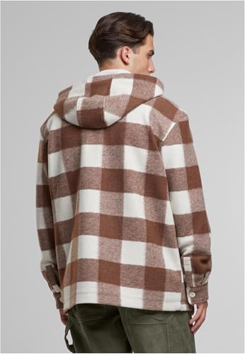 Veste à capuche Urban Classics Big Check chaude et coupe-vent - 7