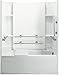 STERLING 71150125-0 Accord Bath Tub and Shower Kit, 60-Inch x 32-Inch x 74-Inch, White