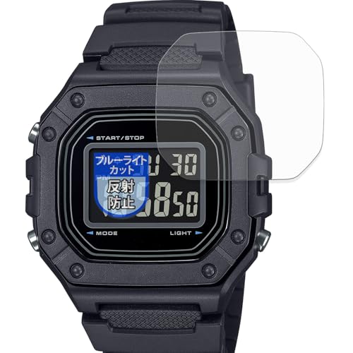 MotoMoto �t�B���� CASIO Collection STANDARD W-218H �V���[�Y (2���Z�b�g) �p �ȖʑΉ� �ی�t�B���� �u���[���C�g�J�b�g ���˒ጸ ���{��