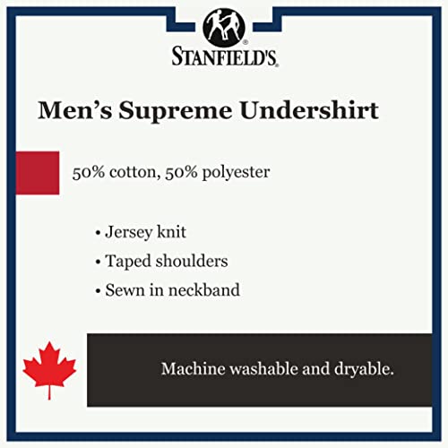 Stanfield's Men's Supreme Cotton Blend 2-pk V-Neck T-Shirt2