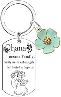 Lilo Stitch Key ring Ohana Keyring Cute Stitch Keychain Family Keyring Gifts for Friend Family Keyring Birthday Gifts Ohana Means Family Stitch Disney Gifts Stitch Keyring Lilo Stitch Keychain