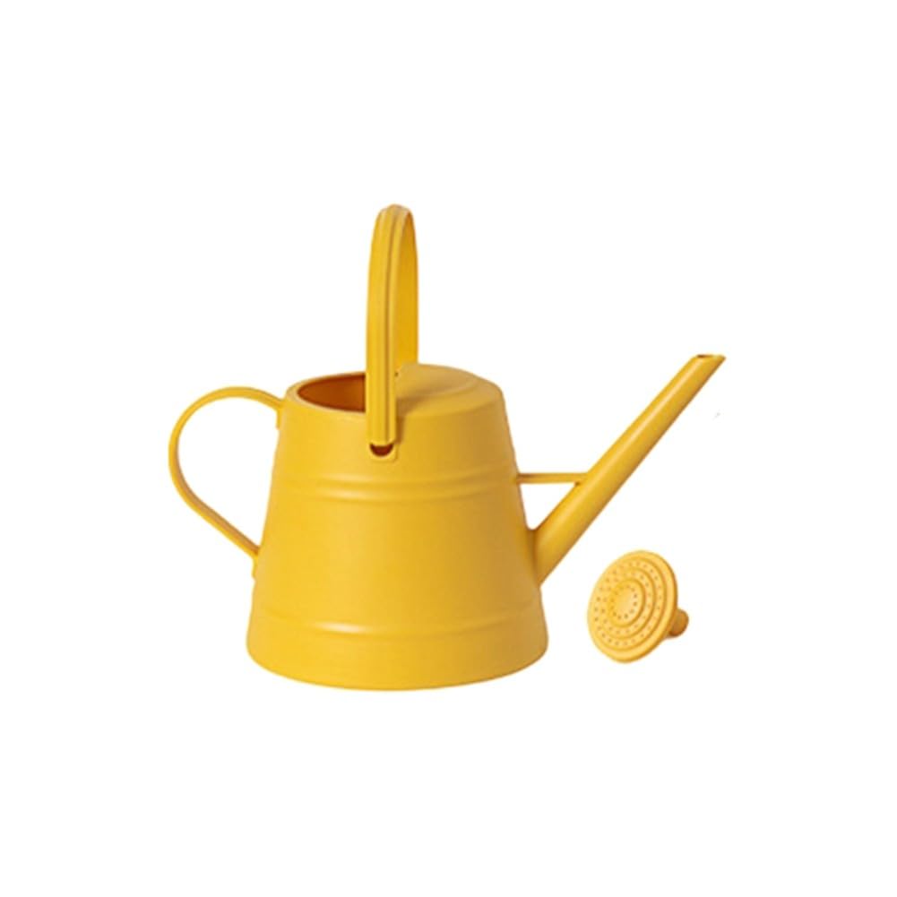 Gie?kanne 3,8L mit langem Ausguss, robuste Gartenkanne aus dickwandigem PP-Kunststoff, ergonomischer Griff und Abnehmbarer Brause f¨¹r Zimmerpflanzen und Balkon