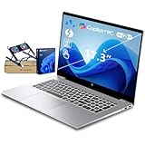 HP OmniBook 7 17.3' Touchscreen Next Gen AI PC, Ultra 7 258V (Up to 4.8GHz), 32GB Onboard RAM, 2TB SSD, Intel AI Boost NPU (47 Tops), All-Day Battery Life, Wi-Fi 7, Win11 Pro, Bundle with PCO Cooler