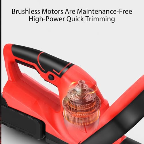 Cordless Hedge Trimmer - Electric Garden Trimmer - Battery Powered 4.0Ah with 2 Batteries & Charger, 20 Inch (510mm) Cutting Length - Lightweight - 0.6 Inch (15mm) Blade Width, for Garden Pruning - Image 5