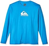 Resistente al cloro Quiksilver Men\'s Solid Streak Ls Long Sleeve Rashguard Surf Shirt