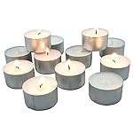 Stonebriar 100 Pack Unscented 8 Hour Extended Burn Time Tea Light Candles, White, 100 Count - Image 4