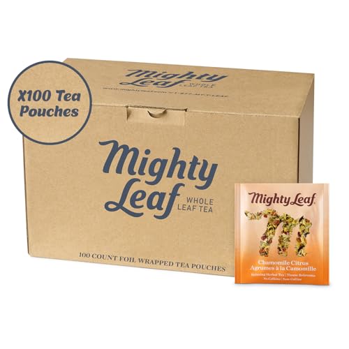 (100 Tea Pouches) - Mighty Leaf Chamomile Citrus Tea, 100 Tea Pouches