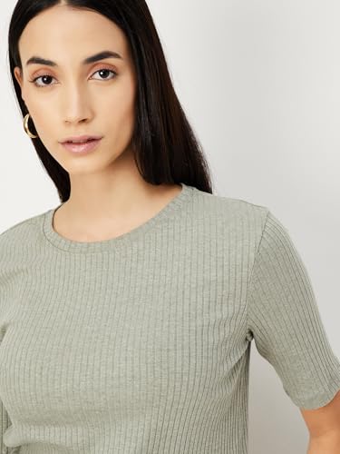 Image of Max Plus Size Women Ribbed T-Shirt