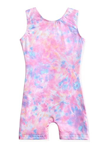 Image of HOZIY Gymnastics Leotards for Girls Unicorn Aurora Rainbow Mermaid Dinosaur Cupcake Sparkle Biketard Toddlers Kids Children