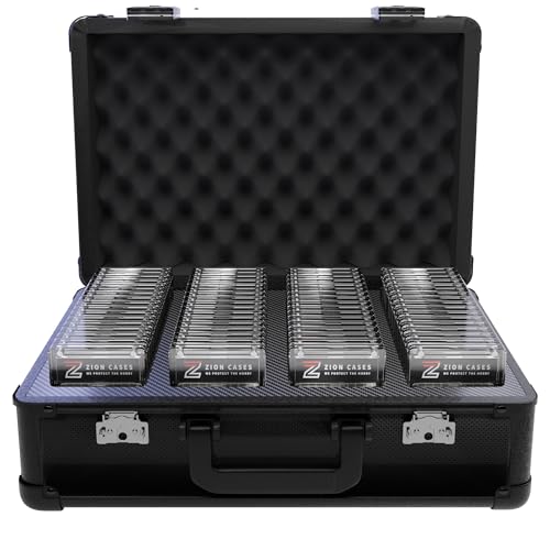 Zion Cases Slab Case XL; Fits PSA, BGS, HGA, CSG Graded Trading Card Slabs; Ideal Travel Storage Solution; (Black Diamond)
