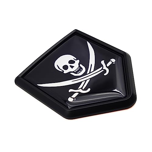 Calcomanía de bandera para parachoques de coche Overdecor emblema cromado 2 uds 1