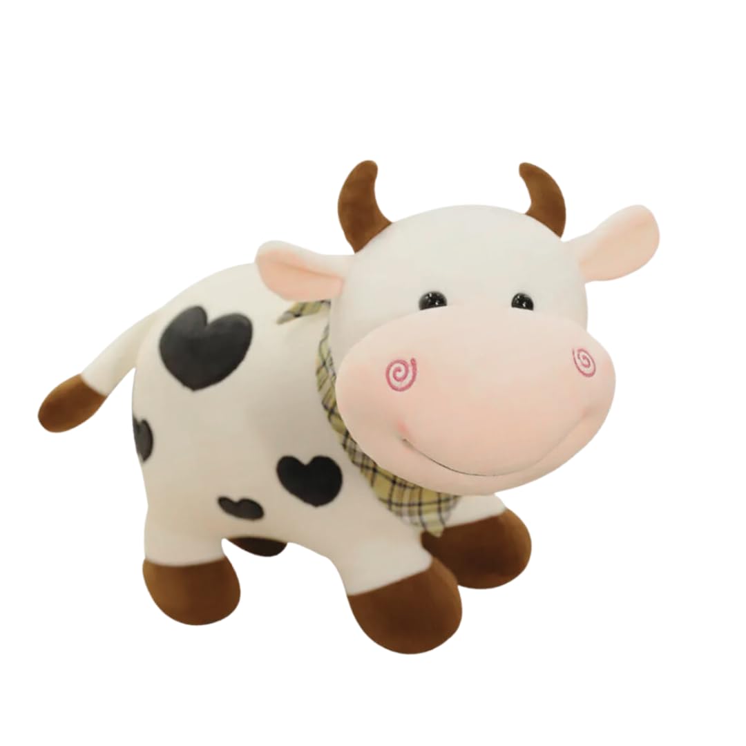 Cow Soft Toy Cuddle Plush Toy - Cute Stuffed Bear for Boys, Girls, & Babies Plushie, for Kids | Adorable Plush Animal for Every Occasion - 35 cm | Cuddle Toy for Baby