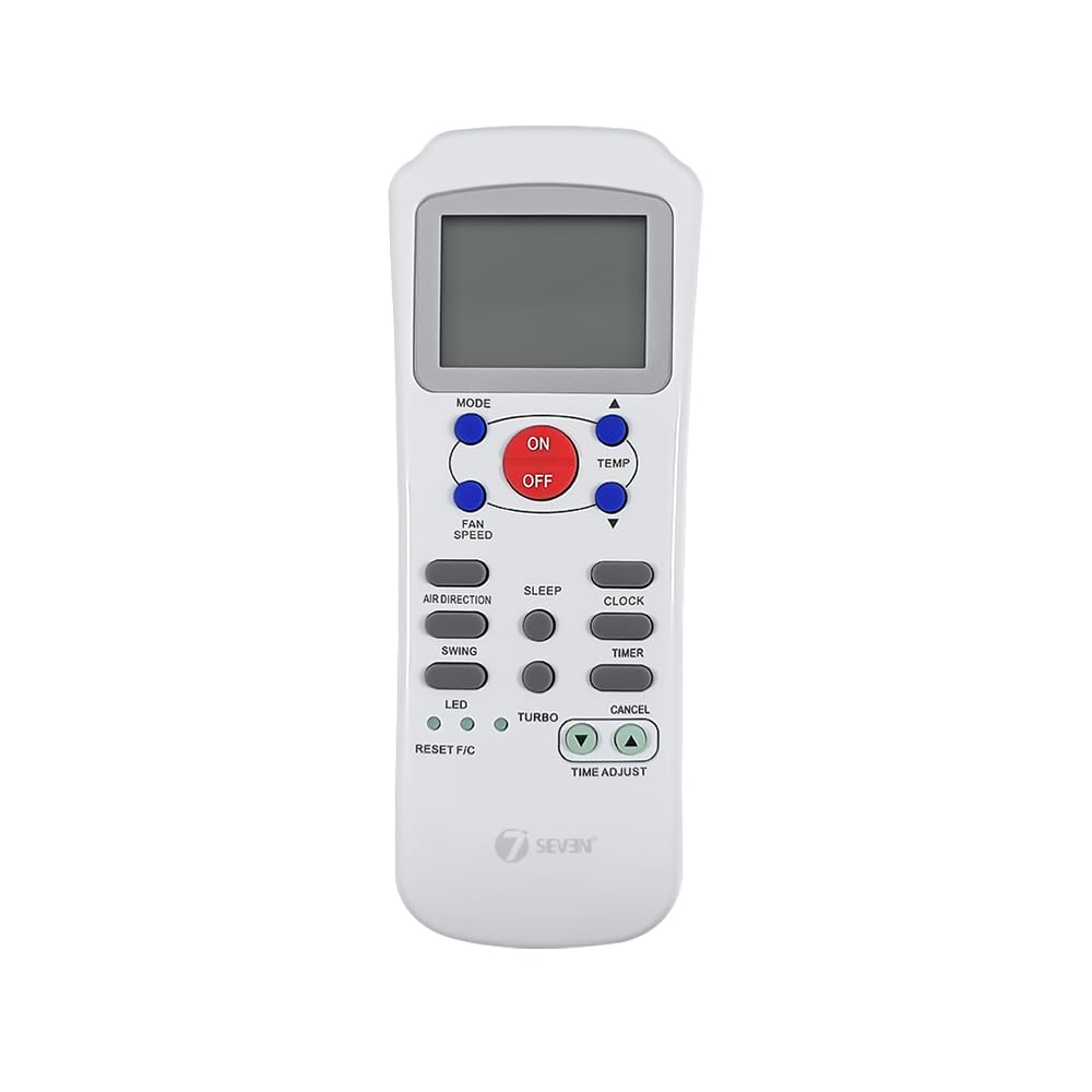 7SEVEN® Compatible for Carrier Ac Remote Original R14A/E Model 82 Suitable for Split and Window Air Conditioner of 1 1.5 2 Ton Carrier ac