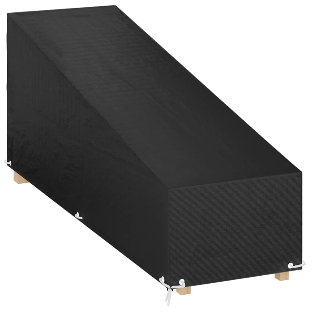 Copertura per lettino prendisole, 200 x 65 x 35/60 cm, con 12 occhielli, impermeabile, resistente ai raggi UV, in polietilene, per mobili da giardino, terrazza, balcone, esterni, lounge e