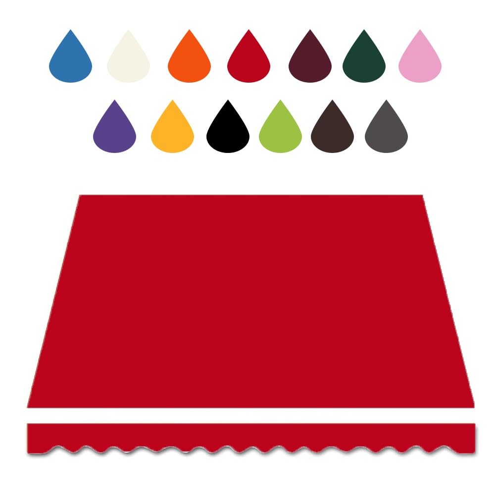 Tessuto impermeabile multicolore di ricambio per nings 200600 cm, protezione solare, baldacchino per balconi, 4 x 3 m, rosso