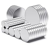 THCMAG Strong Neodymium Magnets, Rare Earth Magnets for Crafts, Small Magnets for Whiteboard, Heavy Duty Magnets, Mini Magnets, Tiny Magnets, Round Magnets, 5 Sizes, 80 PCS