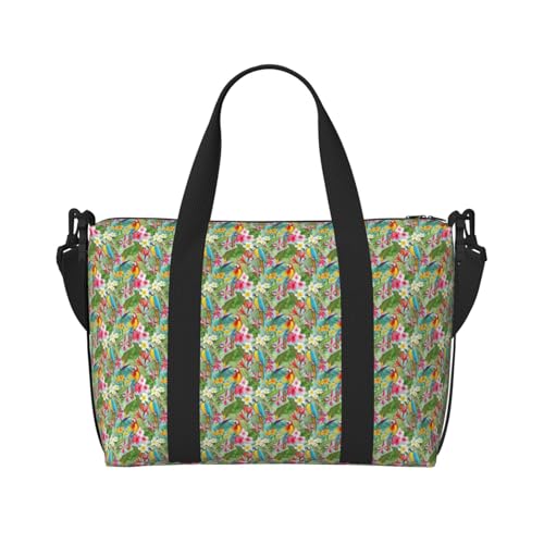 Sac de voyage imperméable plantes tropicales contre la pluie et l'usure