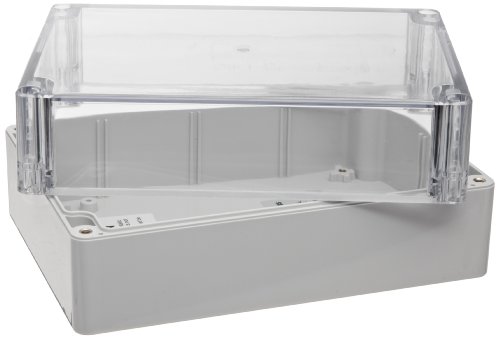 Bud Industries Pn-1327-C Polycarbonate Nema 4X Box 6.73" L X 4.76" W X 3.15" H, Gray #TOP28