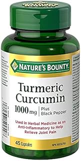 Nature's Bounty Turmeric Curcumin Plus Blk Pepper 45 Caps 45 count, Multi-colored