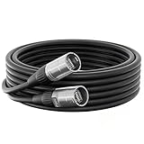 NUOSIYA Ethercon Cable, Shielded Cat 5e Ethernet Cable Compatible with EtherCON RJ45 Connectors in Silvery for Professional Audio, Video and Networking Applications (1, 20FT)