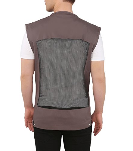 Image of ASHDAN Photographer Durable Vest. Sleeveless Regular Size Outdoor Expedition Jacket. Netted Ventilation