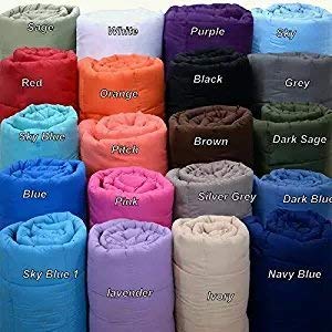 Luxury Light Weight Down Alternative Blanket,in Egyptian Cotton 400 Tc (Queen- Lavender Solid)