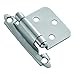 Hickory Hardware P144-26 Surface Self-Closing Hinge (Pair), Flush - Chrome - 2 Pack