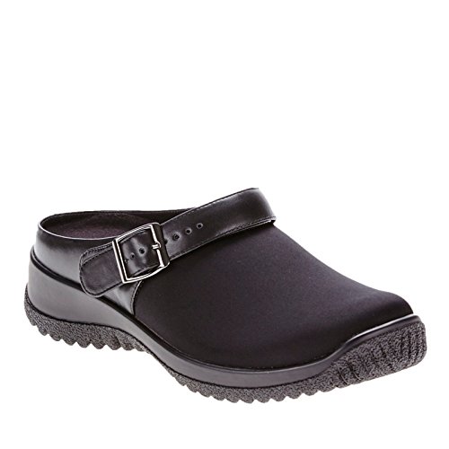 Drew Savannah Women's Casual Slip-On Comfortable Clog With Adjustable Strap Black/Stretch Us 9 Ww #TOP5