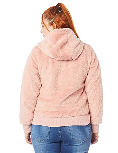 Jaqueta, Blue Bay, Feminina, Peluciada, Coral,GG