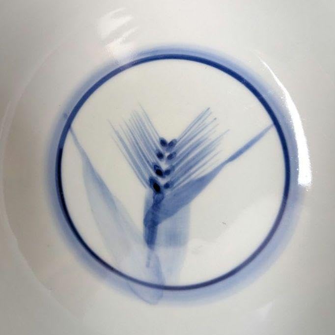 柴田良三】白磁 染付 丼