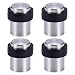 Produktbild 4 x Türstopper aus Edelstahl für Bodenmontage (Zum Schrauben/Bohren) Edelstahl-Design Tür Stopper Puffer ø32mm, 45mm Hoch